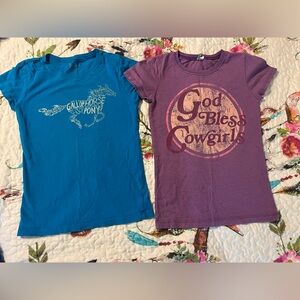 Girls t-shirts wrangler size 6
